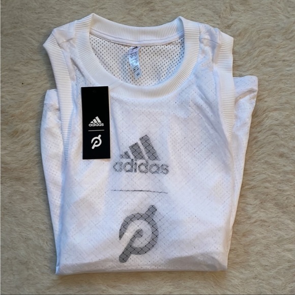 Adidas x Peloton workout jersey tank top Ladies XL exercise NYC - Picture 5 of 5